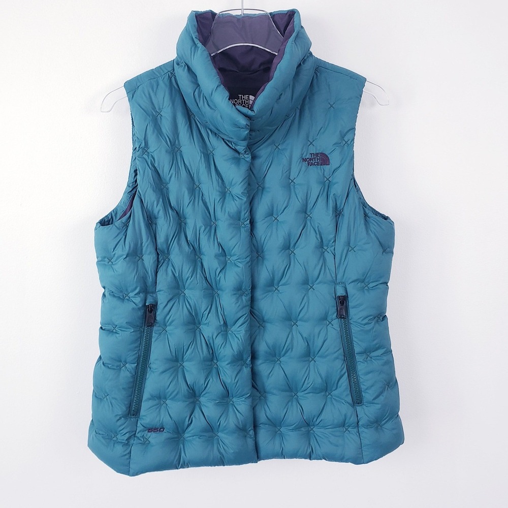 The‎ North Face Holladown Puffer Vest Green 550 Down Quilted Women's Size Medium